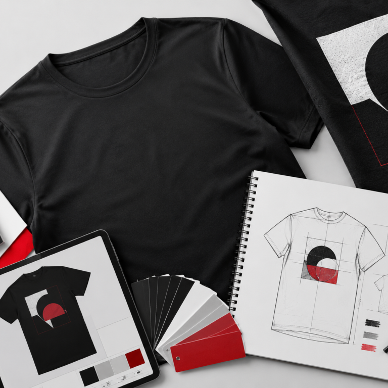 Diseño de camisetas personalizadas a partir de logotipos, bocetos e ideas para estampar en prendas textiles