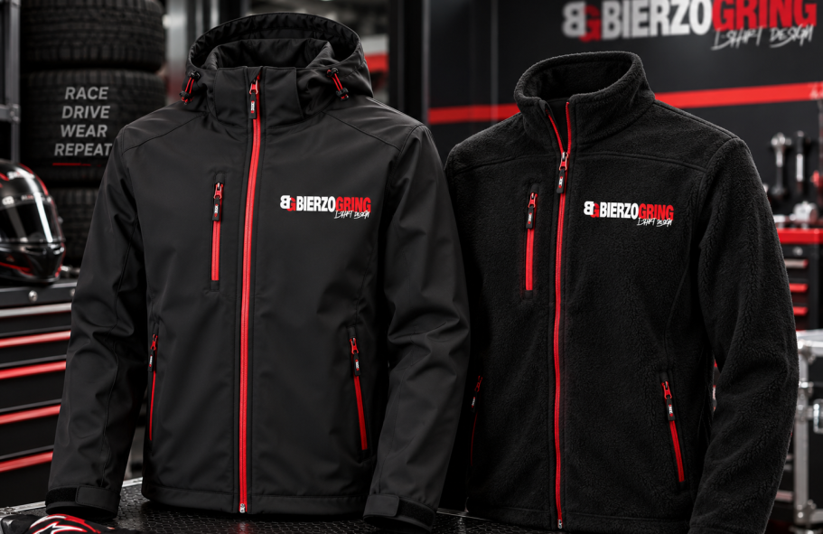 Softshell y polares personalizados Bierzogring Motor Softshell y polares personalizados para motoclubs, escuderías, equipos y eventos del motor
