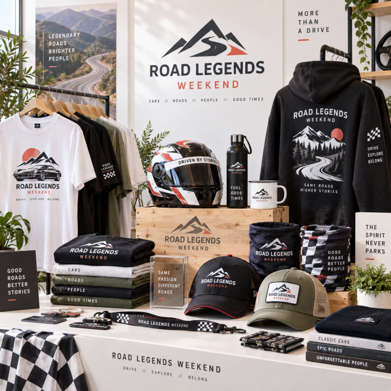Merchandising personalizado para eventos del motor Merchandising personalizado para concentraciones, clubes y eventos de coches y motos