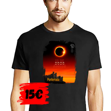Camiseta negra eclipse solar 2026 Bierzogring Camiseta negra eclipse solar 2026 Bierzogring