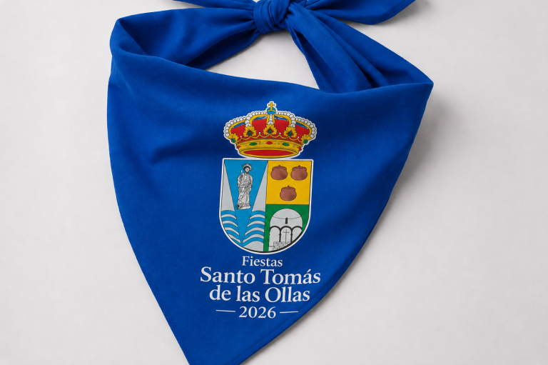 Pañuelos personalizados para peñas, fiestas patronales, asociaciones y eventos locales