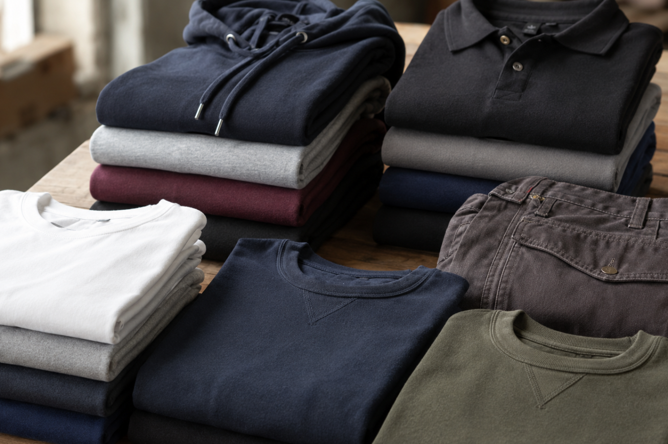 Prendas textiles de calidad para camisetas personalizadas, sudaderas, polos y ropa laboral